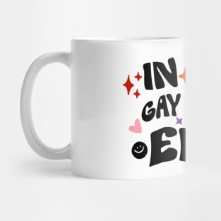 In my gay uncle era, trendy retro groovy aesthetic typography Mug